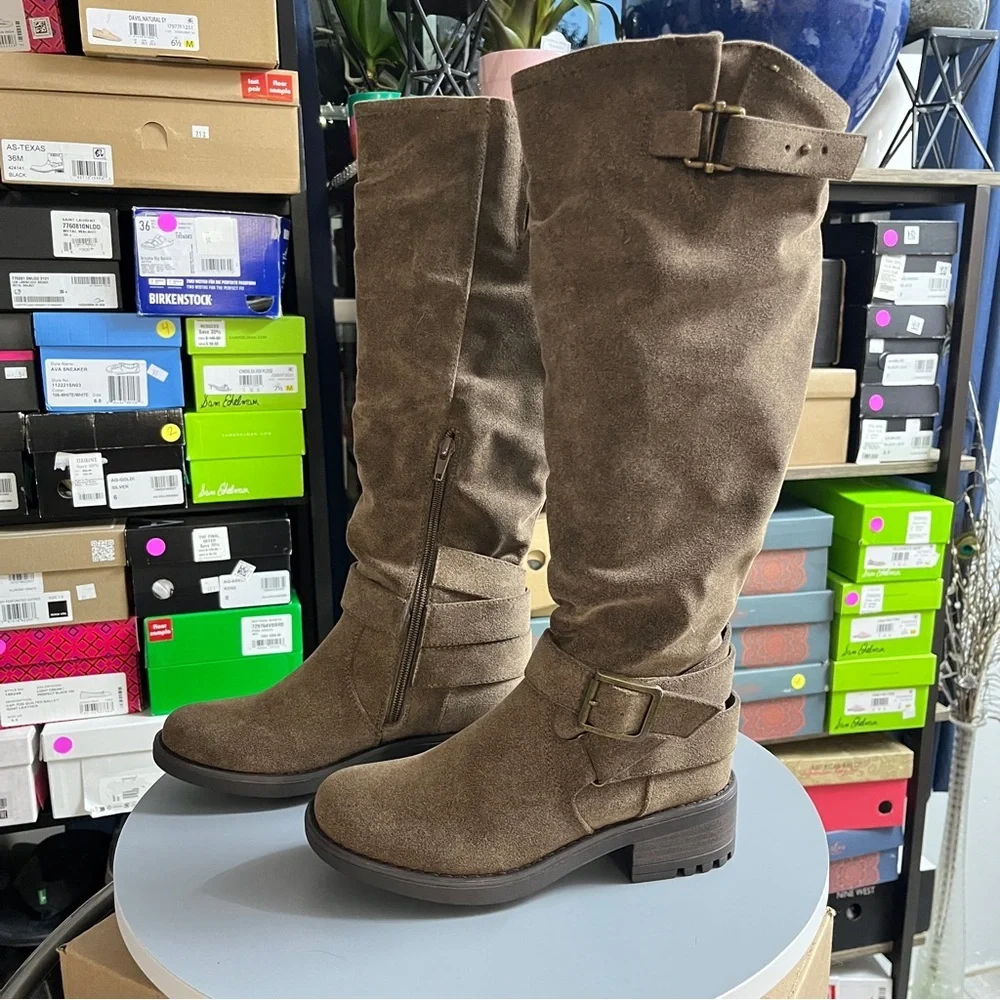 Carlos by Carlos Santana Brown Over the Knee Sabina Boots